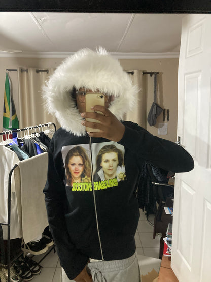 DrugsAreNotCool Fur Hoodie Geonyx